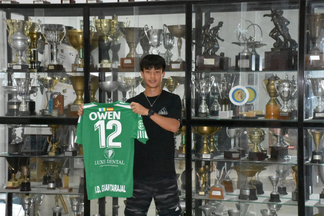 袁永诚转会加入新东家UD大塔拉哈尔，之后将身披12号球衣。（展逸国际企业提供）