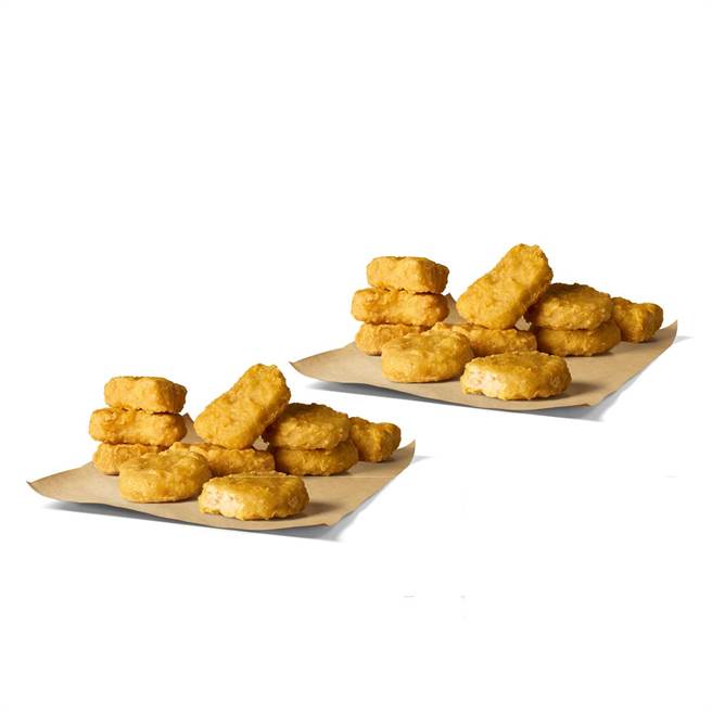 用麦当劳欢乐点餐并于优惠码处输入FREE可获10块麦克鸡块买一送一好康，等同一份仅52元。（麦当劳提供）