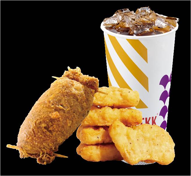 顶呱呱祭出「66折轻飨餐」促销，99元就能吃到人气炸物包含呱呱包和鸡块。（顶呱呱提供）