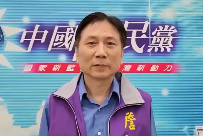 国民党桃园市议员「村长」詹江村。（取自脸书直播）