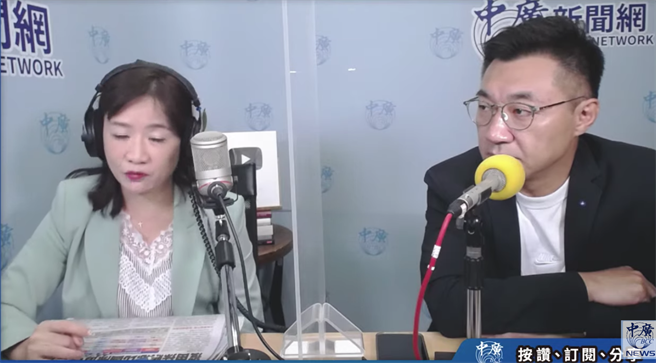 國民黨立委江啟臣（右）。（取自千秋萬事）