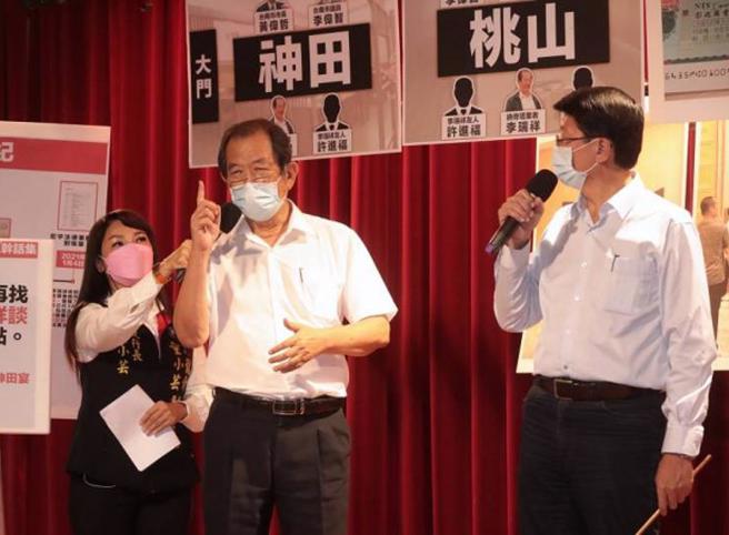 灵骨塔质疑李瑞祥(左）及龙介选举操弄介入经营，今再对两人提告。(中时资料库)