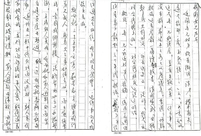 雷震写给王新衡的信（照片：作者郭冠英提供）