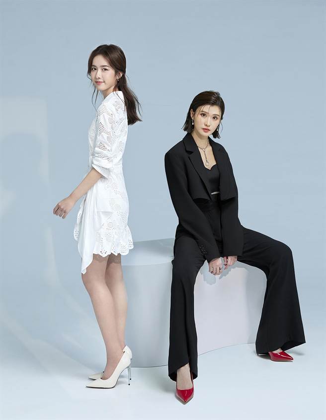 何思靜（左）、吳宥安一起上表演課也一起拍攝全新形象照。（星空飛騰提供）