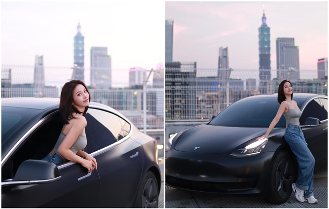 蔡瑞雪年仅24岁就有能力购入特斯拉。（图／FB@蔡瑞雪 ）