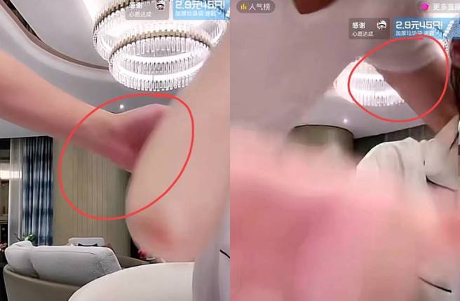 白衣男子安慰张颖颖，网疯猜是汪小菲。(图／取自微博)