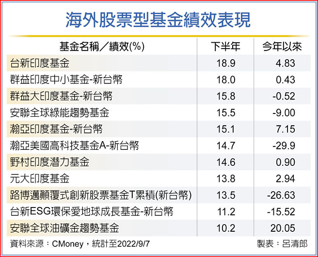 海外股票型基金绩效表现