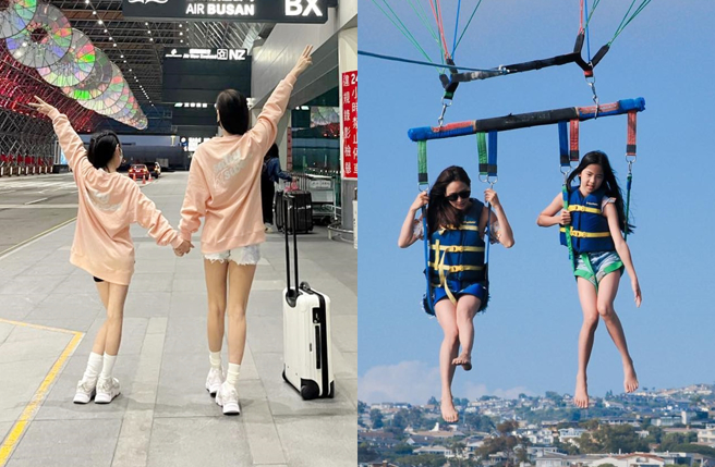 李晶晶和女儿感情好。（图／翻摄自Crystal Lee 李晶晶脸书）