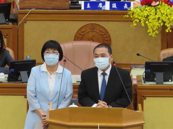 慈济遭出征 侯友宜：慈济让台湾社会稳定祥和。（叶德正摄）