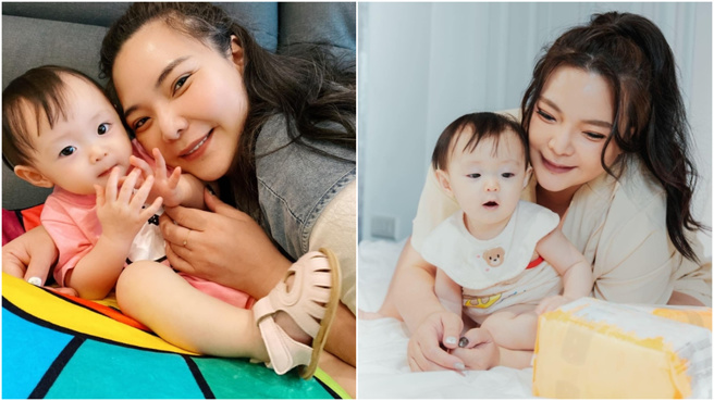 小甜甜身为母亲，更期许能多多陪伴孩子。（图／小甜甜fb）