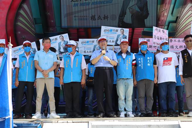 新竹縣長楊文科反擊周江杰提出疑問是對實際計畫的不了解。（邱立雅攝）