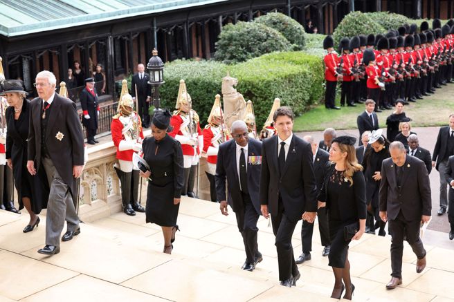 加拿大总理杜鲁道（Justin Trudeau）与妻子苏菲（Sophie Gregoire）。(图/路透社) 