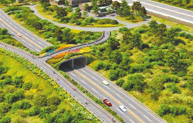 淡北道路預計明年動工，2025完工。圖為淡北道路完工模擬圖。（新北市工務局提供／葉德正新北傳真）