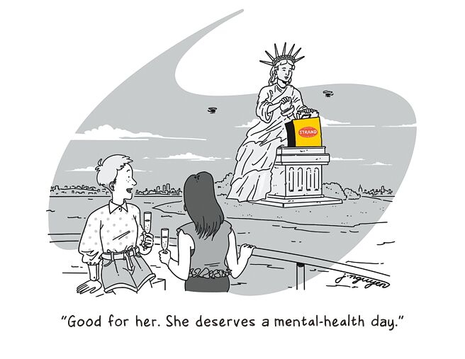 BV创意总监Matthieu Blazy携手The New Yorker（纽约客） 绘制一系列漫画插图。（Bottega Veneta提供）