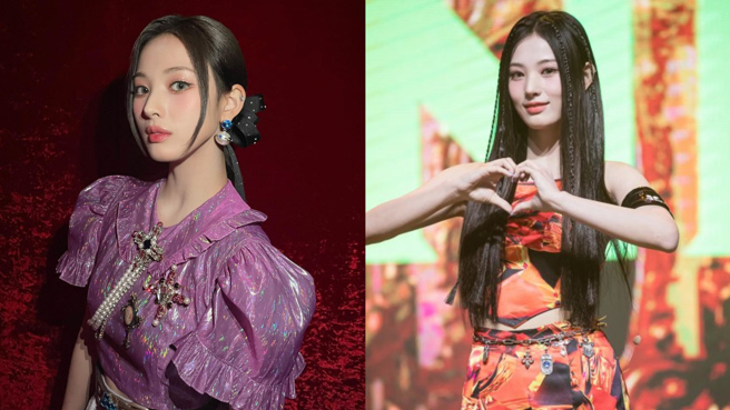 新人女团NMIXX近日发表Showcase记者会，成员JINNI一出场就被网友发现满腿伤痕。（图／IG@nmixx_official、IMBC）