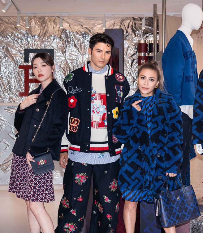 凤小岳、艾怡良、郭雪芙出席Tommy Hilfiger快闪店活动。（吴松翰摄）
