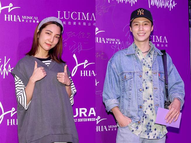 「星二代」情侣檔高隽雅和男友林禹一前一后现身。（罗永铭摄）