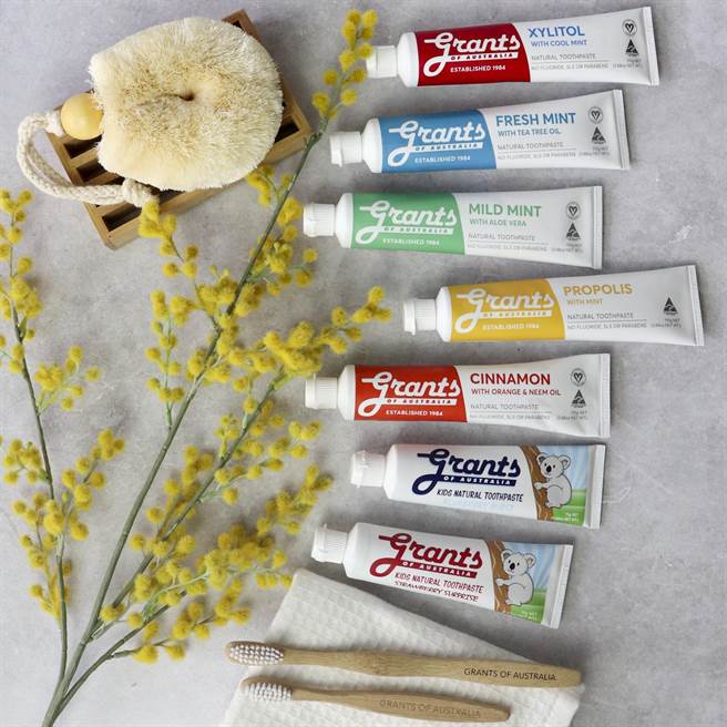 Grants澳洲格蘭特大自然牙膏商品圖。（Grants提供）