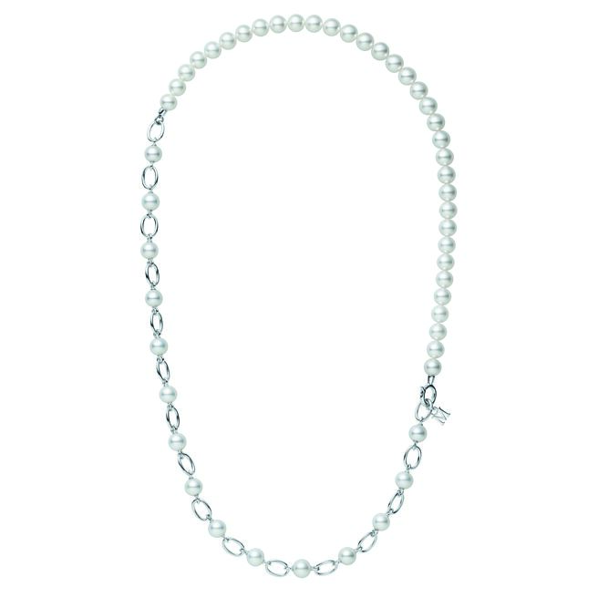 MIKIMOTO M Code系列Liberte系列珍珠项炼，可当Y字炼佩戴，14万2000元。（MIKIMOTO提供）