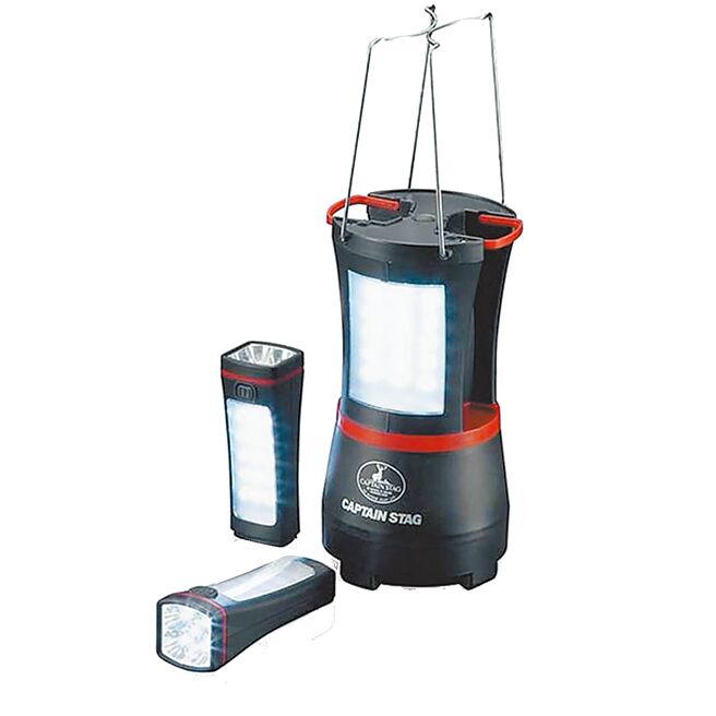 台隆手創館的可拆式LED手電筒提燈可分開使用。售價1950元，特價1640元。（台隆手創館提供）