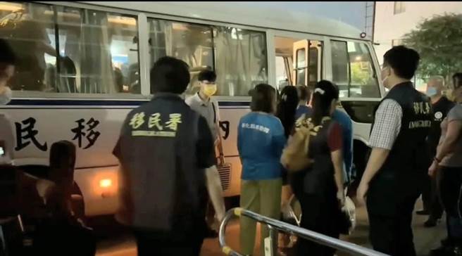 彰化县专勤队和彰化县警察局查获失联移工。（移民署中区事务大队彰化县专勤队）
