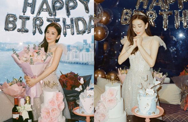 方媛晒出一个月前庆生照片。（图／翻摄自方媛Moka微博）