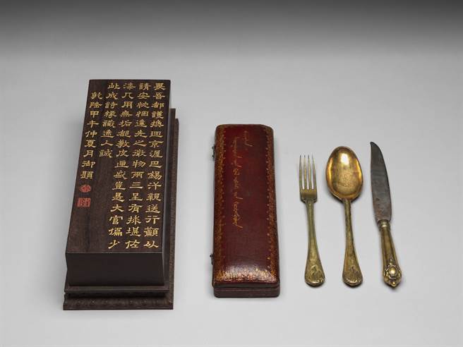 土尔扈特汗赠乾隆皇帝西式餐具见证多元族群的归附。（国立故宫博物院提供）