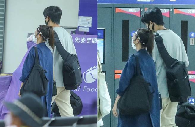 黄姵嘉大方认爱邱昊奇。（粘耿豪摄）