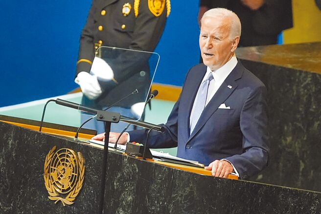 美国总统拜登21日在联合国大会上重申维持美国的「一中政策」，也反对台海任一方片面改变现状，声言将「寻求维护台海的和平与稳定」。（图／美联社）