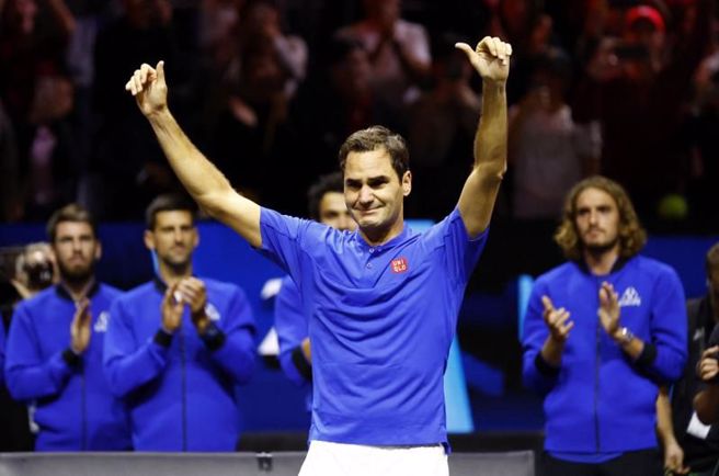 男网天王费德勒在赖佛杯赛后正式退役。（路透）