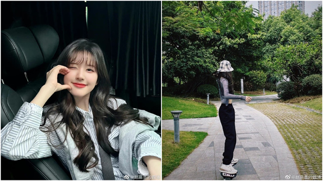 赵露思展现多样魅力。（图／翻摄自赵露思微博）
