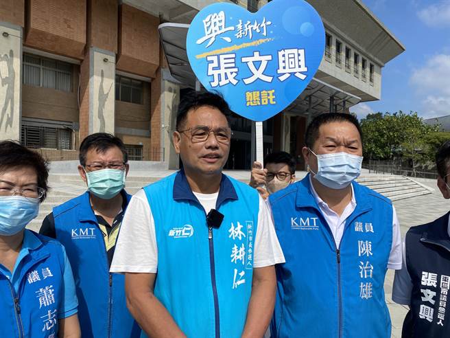 國民黨新竹市長參選人林耕仁表示，高虹安面對爭議不斷逃避，絕非市長該有的格局。（林耕仁團隊提供／王惠慧新竹傳真）