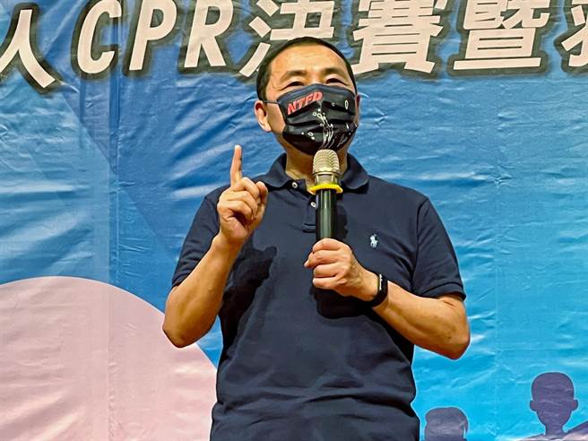 侯友宜今受访时仅说，林自己说的话要自己负责，自己还是继续努力做事。（李奇叡摄）