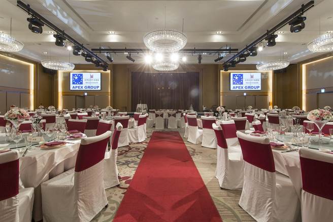 宴会厅。（台中日月千禧酒店提供）