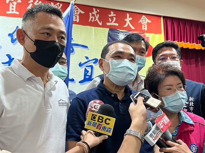 侯友宜說，謝大家讓新北的十三行博物館能夠眾所皆知，也歡迎各地好朋友，來十三行博物館走一走。（李奇叡攝）