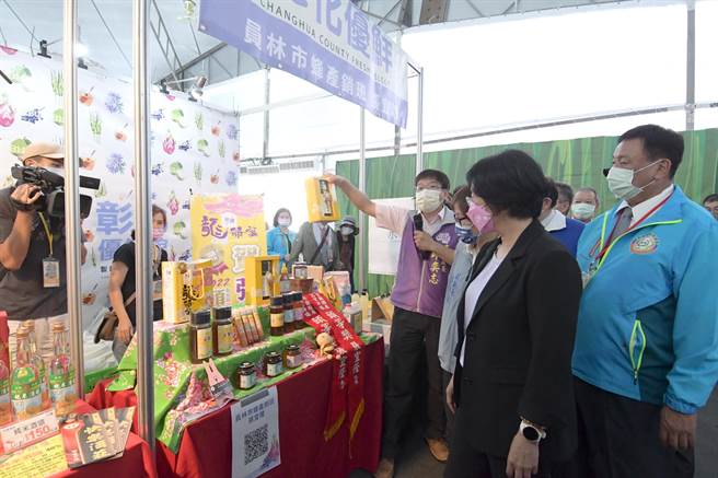 王惠美表示，中农博是中部地区的农业大盛事，每年轮流不同县市主办，去年原本由彰化主办，但受到疫情因此延期到今年来。（县府提供／吴建辉彰化传真）