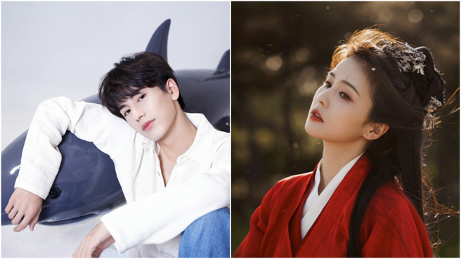 张凌赫和白鹿传出因戏生情。（图／翻摄自张凌赫微博、白鹿微博）