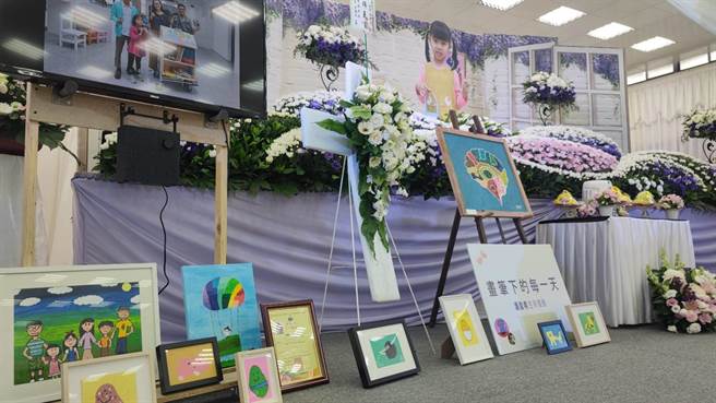 6岁的「抗癌小天使」潘盈希18日辞世，24日举办告别式。（赖佑维摄）