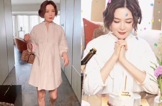 关之琳60岁状态不科学。(图／取自关之琳抖音)