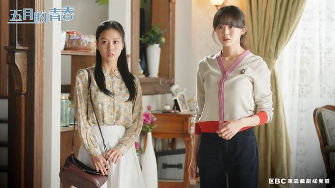 高旻示（左）为出国留学竟替琴世禄代打相亲。（东森提供）