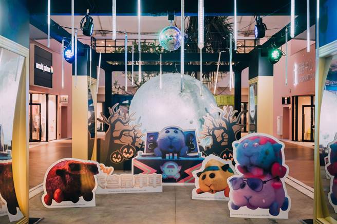 台中港三井outlet即日起推出风靡亚洲日系动画《PUI PUI天竺鼠车车》主题造景。（台中港三井outlet提供／陈淑娥南投传真）