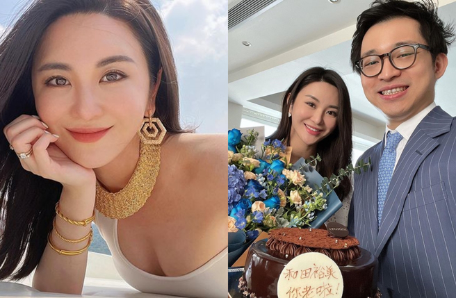 富二代出身的林作认爱混血女星裕美（左）。（图／wadahiromi Instagram）