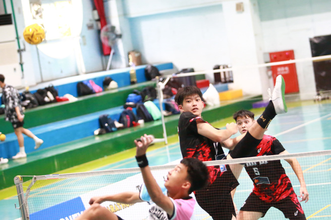 台北眾星地狱犬队在2022年全国藤球团体锦标赛社会公开组三人赛夺冠。（中华民国藤球协会提供）