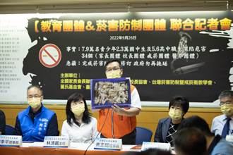7.9萬個中學生受害  34團體籲修法禁止電子煙