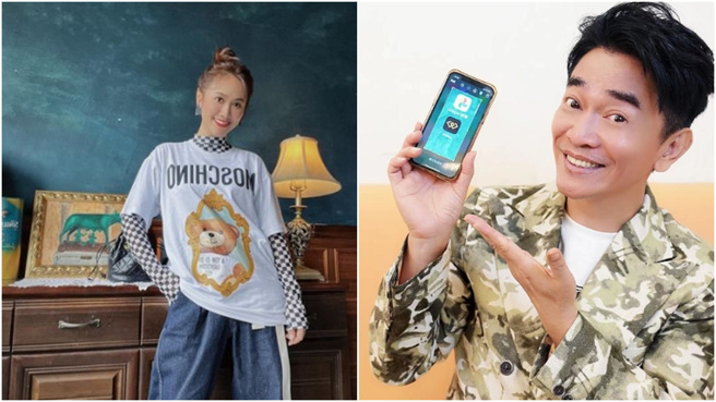 Sandy竟在IG贴文中对吴宗宪大翻白眼。（图／翻摄自Sandy IG@ sandywis、吴宗宪IG@ jacky_wu60）