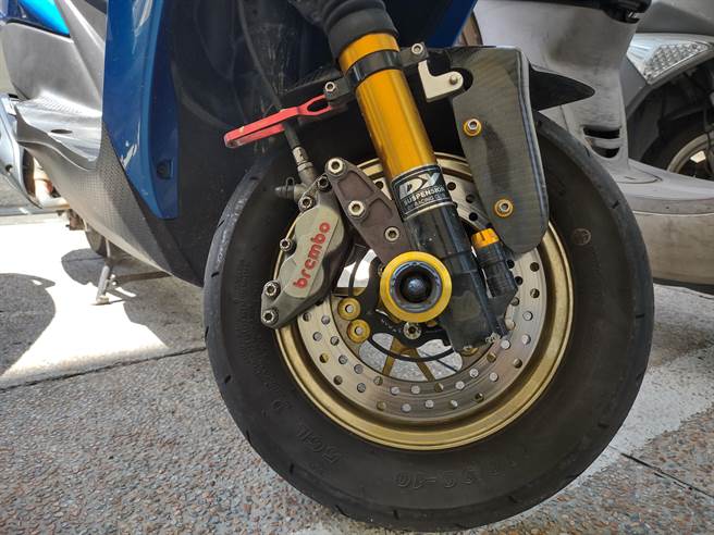 台大和阳明交大团队研究发现，剎车碟盘磨损也是空污来源。（阳明交大提供／林志成台北传真）