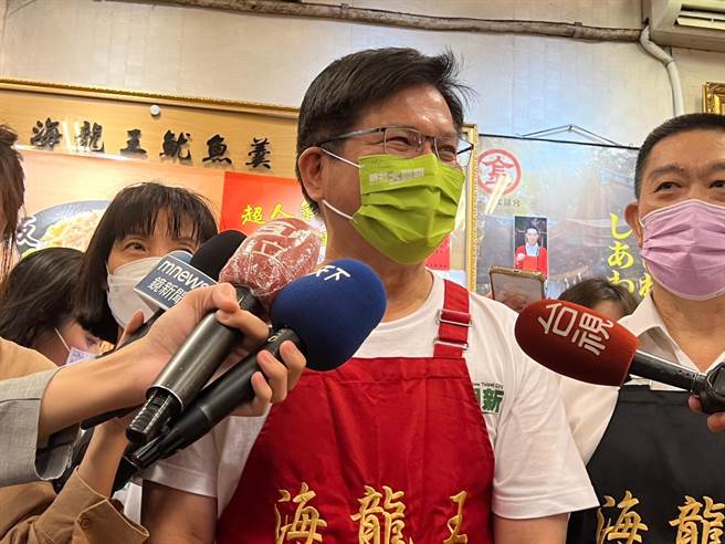 林佳龙对各界对新北市的讨论和检视都表示欢迎。（王扬杰摄）