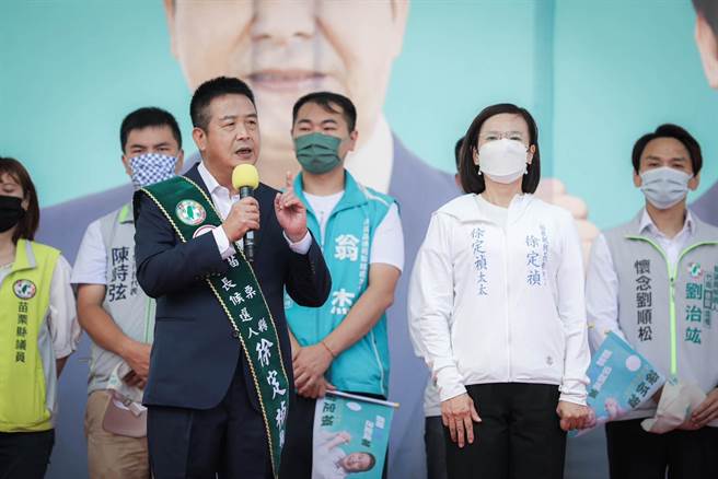 徐定祯称自己有信心赢得选战。（徐定祯竞选团队提供／李京升苗栗传真）