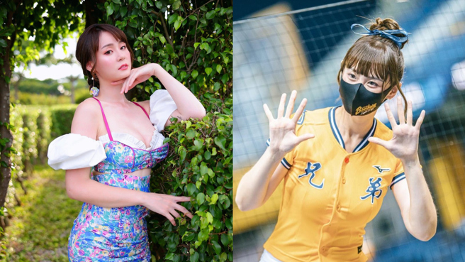 啦啦隊女神短今日前生日曬出球場照一樣辣爆。（圖／IG@sammie_923）