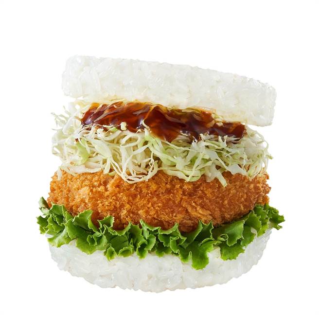 明太子可樂餅珍珠堡，105元。（摩斯漢堡提供）